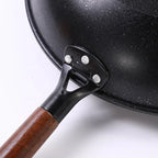 RTS 2023 Multi-Function Electric Frying Wok Pan Chinese Wok Stove Flat Bottom Non-stick Wok Pan With Handle