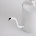 RTS 1.2L White Mini Stainless Steel Electric Kettle Gooseneck Pour Over for Tea and Coffee for Household Use