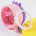 Cute Cartoon Portable Outside Children 316 Stainless Steel Vacuum Flask 500ml School Water Bottle for Kids With Straw