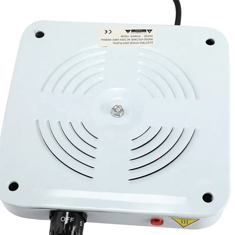 RTS Portable 1000w Mini Cookwares Countertop Single Electric Hot Plate Stove With Adjustable Temperature for Cooking