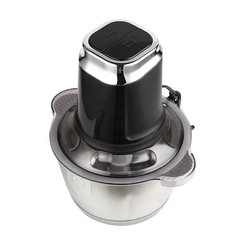 RTS Wholesale 304 Stainless Steel Household 2.5L Mini Food Chopper Processor Electric Meat Grinder