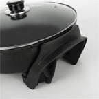 RTS Kitchen Appliance 1500W Mini Electric Frying Non-stick Electric Skillets Round Hot Pot Electric Stove