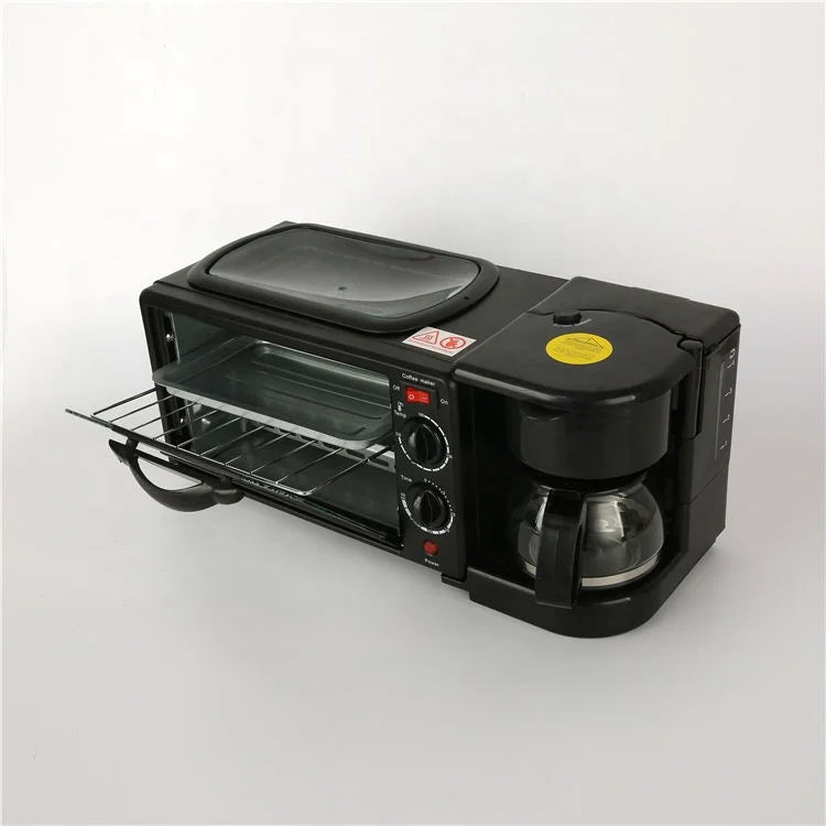 Breakfast Maker Sandwich Machine Egg Frying Pan Meat Roaster Make Coffee 3 in 1 Multifunction Breakfast Machine