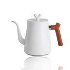 High Quality Portable Coffee Tea Kettle 1.5L Gooseneck Pour Over Steel Coffee Pot With Wooden Handle