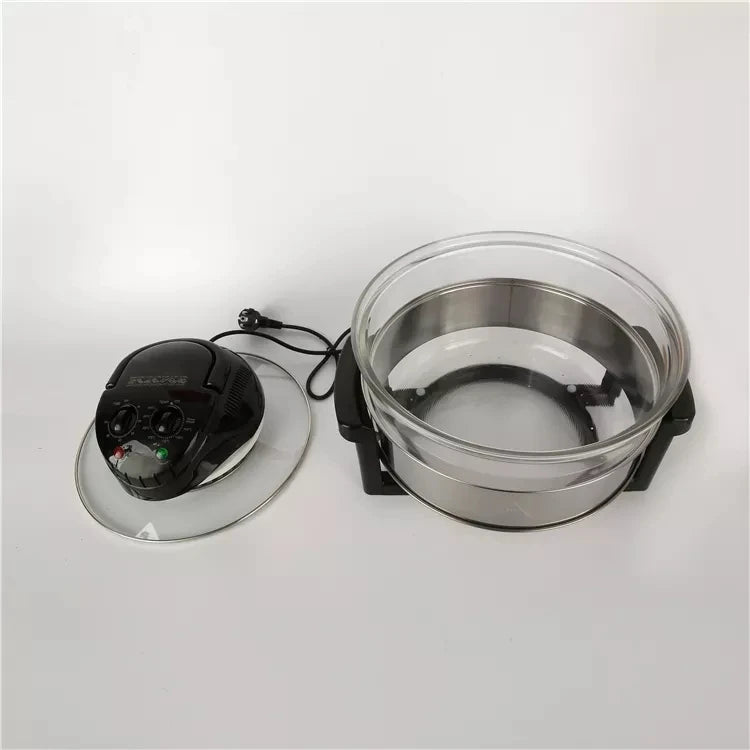 20L Household Multifunctional Electric Fryer French Fries Machine Smart Glass Visualization Lightwave Oven