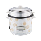Wholesale White Printing Flower Rice Cooker 2L 400W 220V Keep Warm Rice Cooker With Steamer