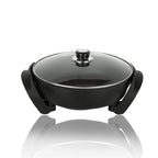 RTS Kitchen Appliance 1500W Mini Electric Frying Non-stick Electric Skillets Round Hot Pot Electric Stove