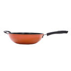 RTS New Product Kitchen Accessories Ceramic Large Cooking Wok Pan Non-Stick Kitchen Restaurant Cooking Pan
