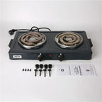 Home Appliance Double Burner Coil Hotplate Portable Cooking Stove Electric Hot Plates for Cooking