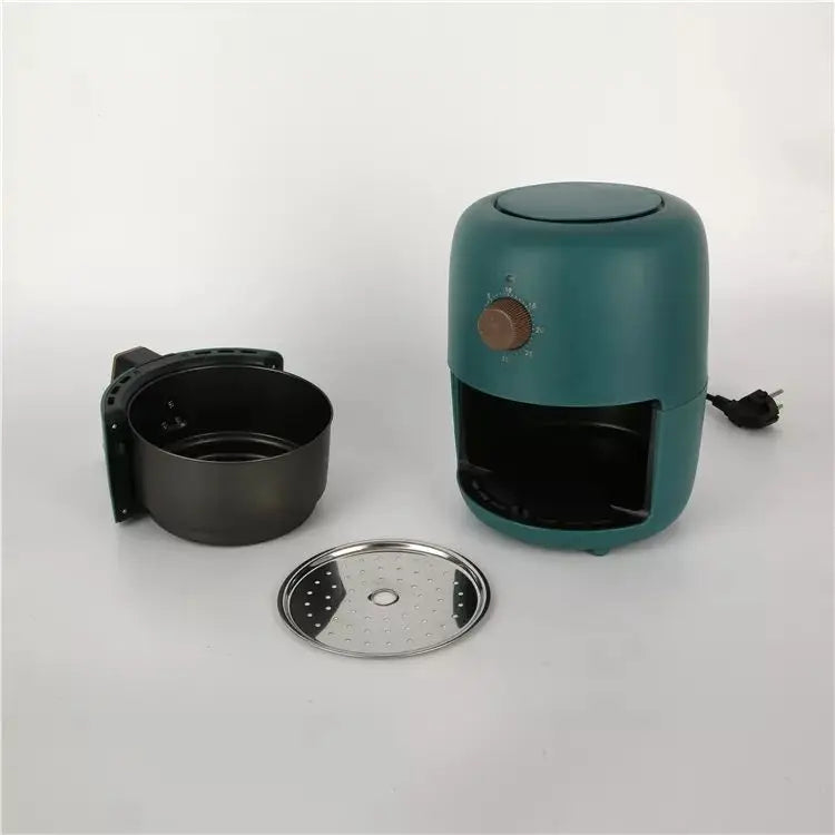 Multifunction Household Air Fryer 3.5L Healthy Low Fat Cooking Pot  Round Mini Air Fryer