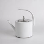 RTS Hot Sale 304 Stainless Steel Tea Kettle 1.5L White Teapot Universal Gas Kettle Grip Water Kettles