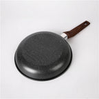 Professional Skillet 26/28/30cm Kitchen Cooking Nonstick Maifan Stone Fry Pan With Wood Handle