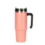 Free Plastic Acrylic Tea Coffee Lid Insulated Cups 600ml Thermos Vacuum Double Wall Stainless Steel Tumblers