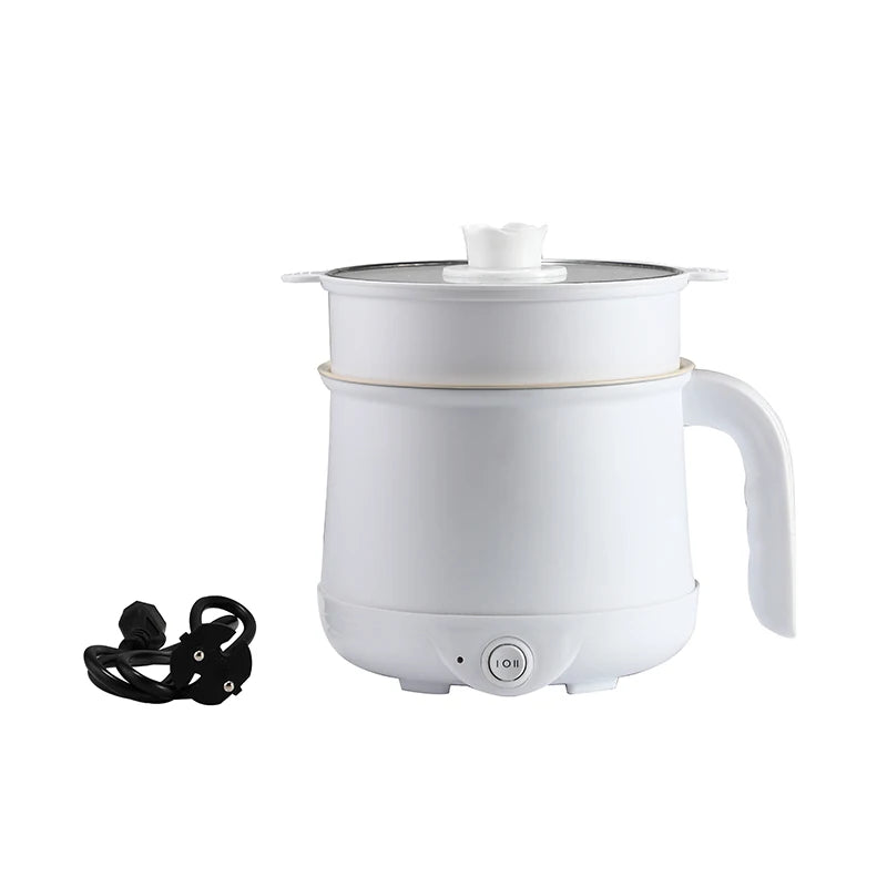 1.8L Multi-functional Round Mini Electric Skillet Electric Crock Pot Electric Cooking Pot