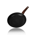 Professional Skillet 26/28/30cm Kitchen Cooking Nonstick Maifan Stone Fry Pan With Wood Handle