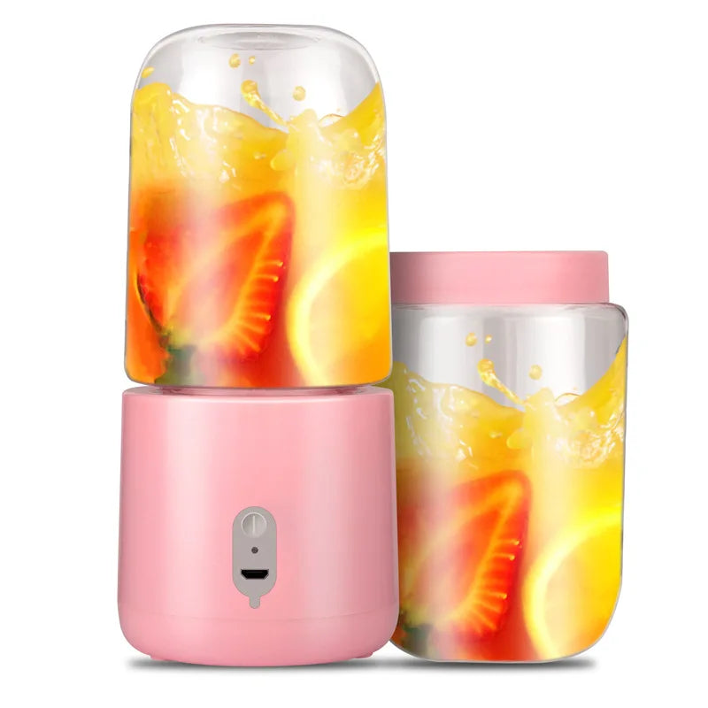 Household 4 in 1 Portable Juicer Blender Machine Wireless Small Charging Juice Cup Mini Electric Orange Juicer