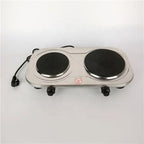 RTS Kitchen Use Double Hot Plate Stove 1000W Electric Hot Plate Portable 2 Burner Hot Plate
