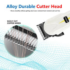 Professional Stainless Blade Hair Clipper Led Display All Metal Barber Machine Usb Rechargeable Electric Hair Trimmer