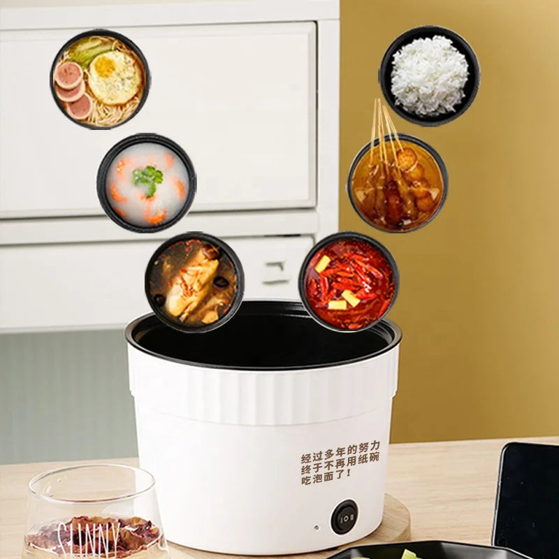 220v 300w Dormitory Student Electric Cooking Pot Multi-Functional Small Household Instant Noodles Electric Hot Pot